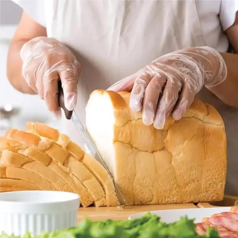 Disposable Vinyl Gloves Clear | Powder-Free, Latex-Free, Non-Sterile, 2.75 Mil | Industrial & Food Safe
