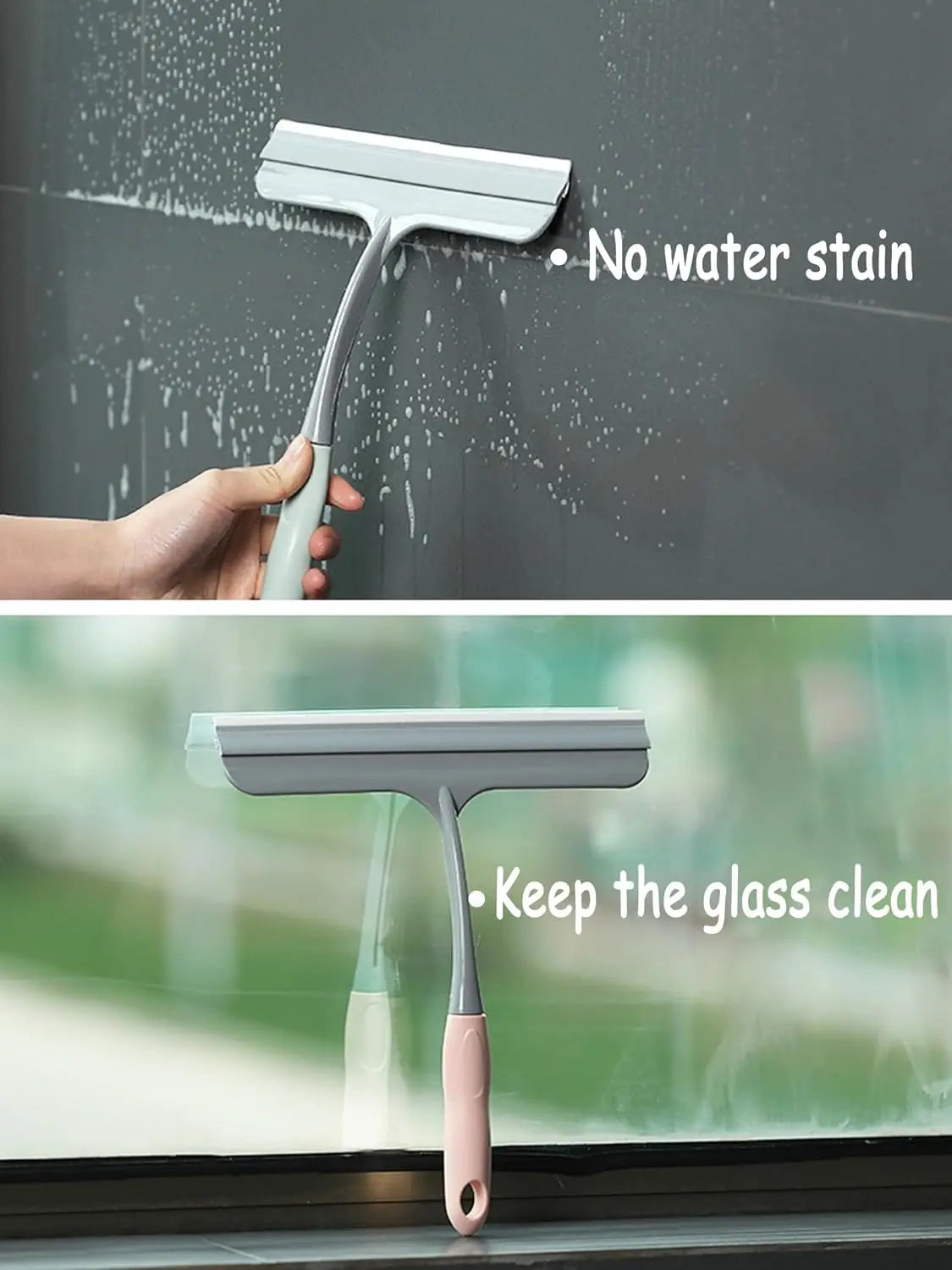 Glass Squeegee Cleaner | Shower Doors, Bathroom Windows & Car Glass Cleaning Supplies