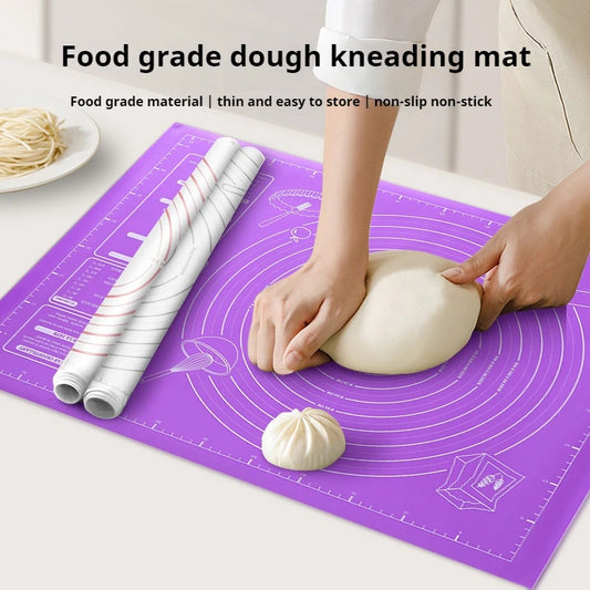 Non-Slip Silicone Dough Mat – Large Non-Stick Baking Mat for Kneading, Rolling, and Pastry Prep