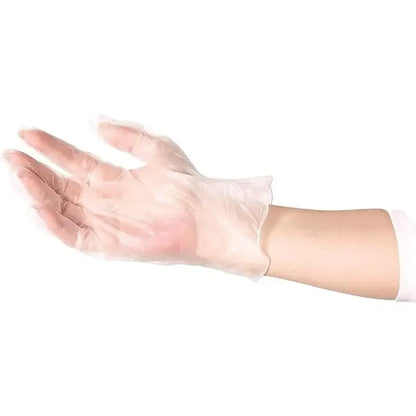 Disposable Vinyl Gloves Clear | Powder-Free, Latex-Free, Non-Sterile, 2.75 Mil | Industrial & Food Safe
