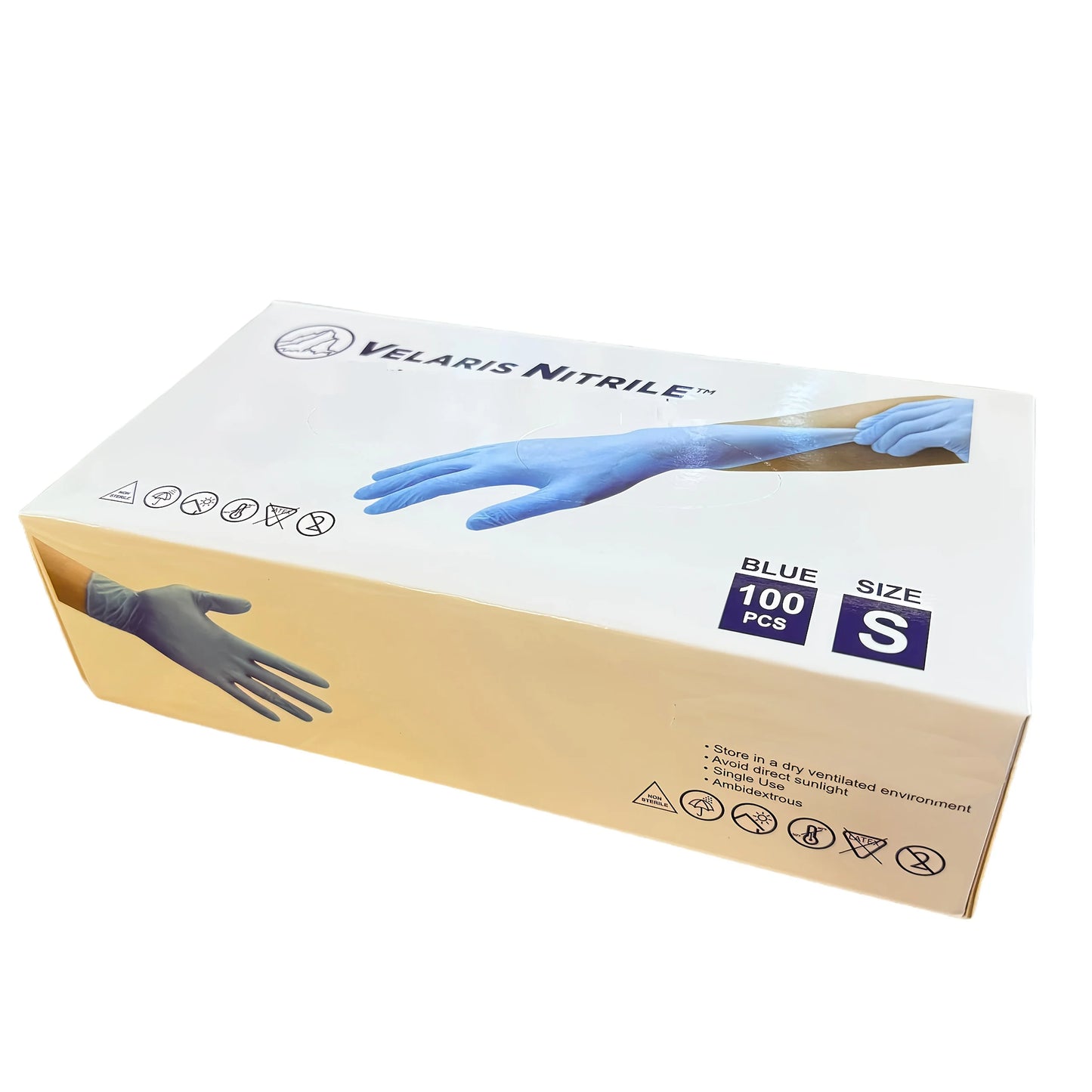 Nitrile Disposable Gloves – Anti-Slip | 100pcs, Latex-Free, Powder-Free | Aquarium Cleaning & Pets (S,M,L)