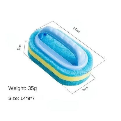 Household Cleaning Brush with Handle – Durable Scrubbing Sponge for Dishes, Kitchen, Bathroom & Tub”