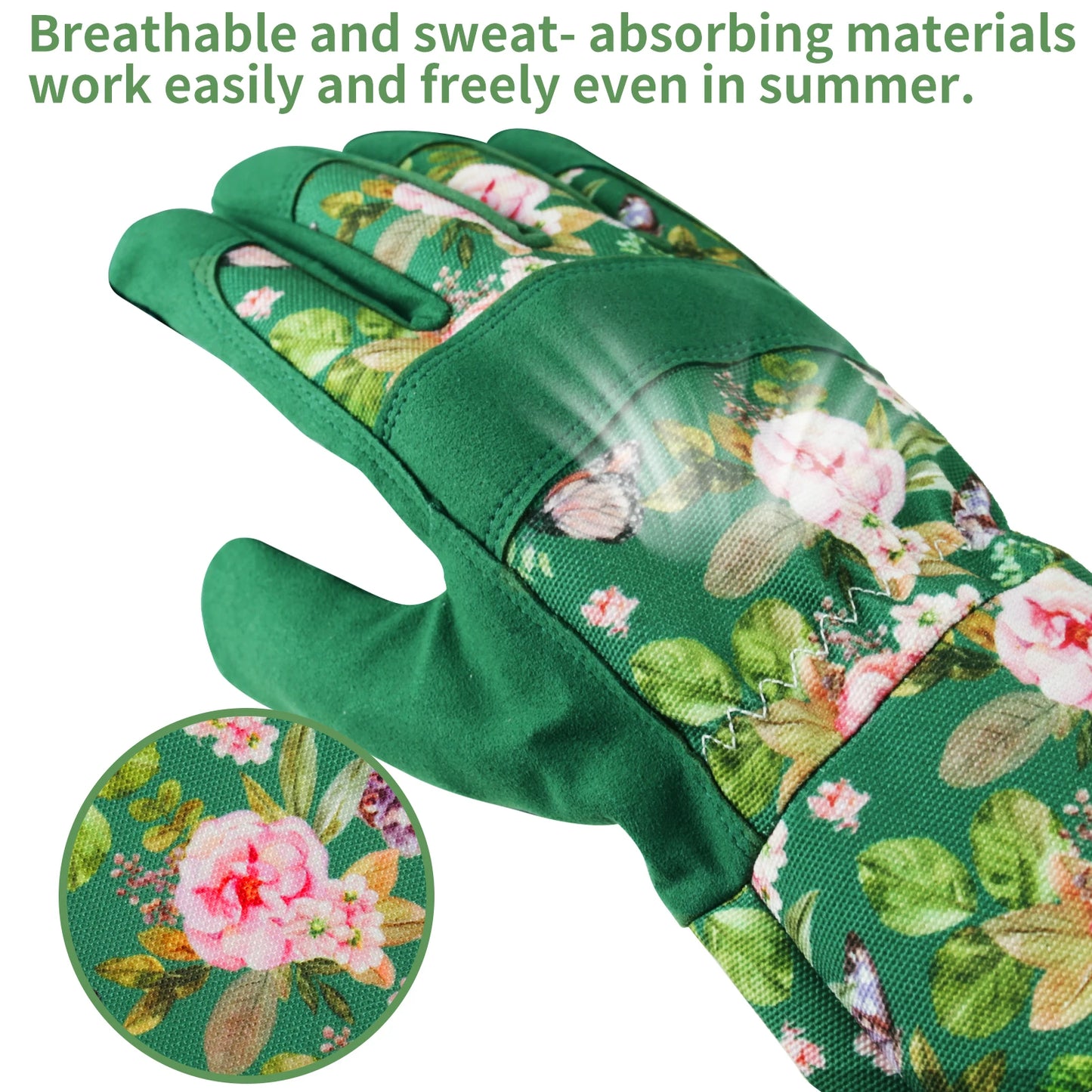 Long Sleeve Gardening Gloves for Women – Durable, Breathable, Thorn-Proof Protection for Rose, Garden, Yard & Outdoor Work
